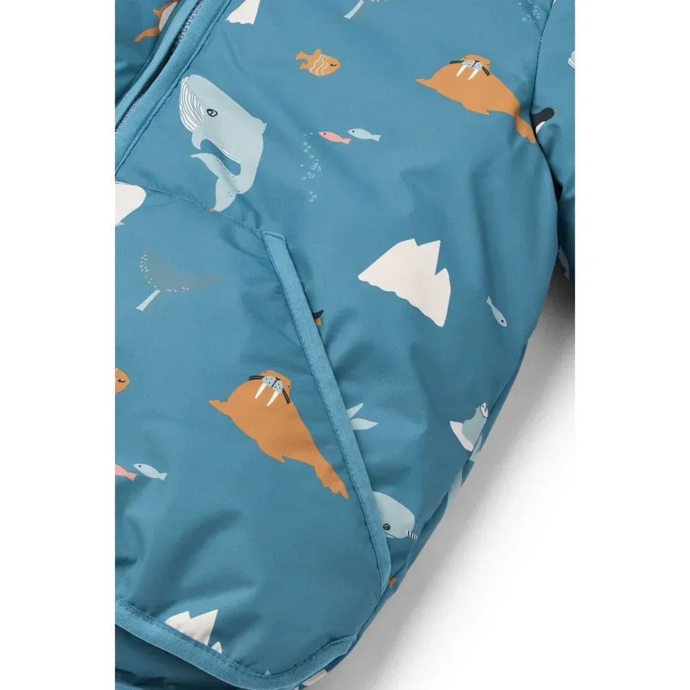 LIEWOOD Brantley gefütterte Jacke für Kinder "Arctic Sea / Ocean view"