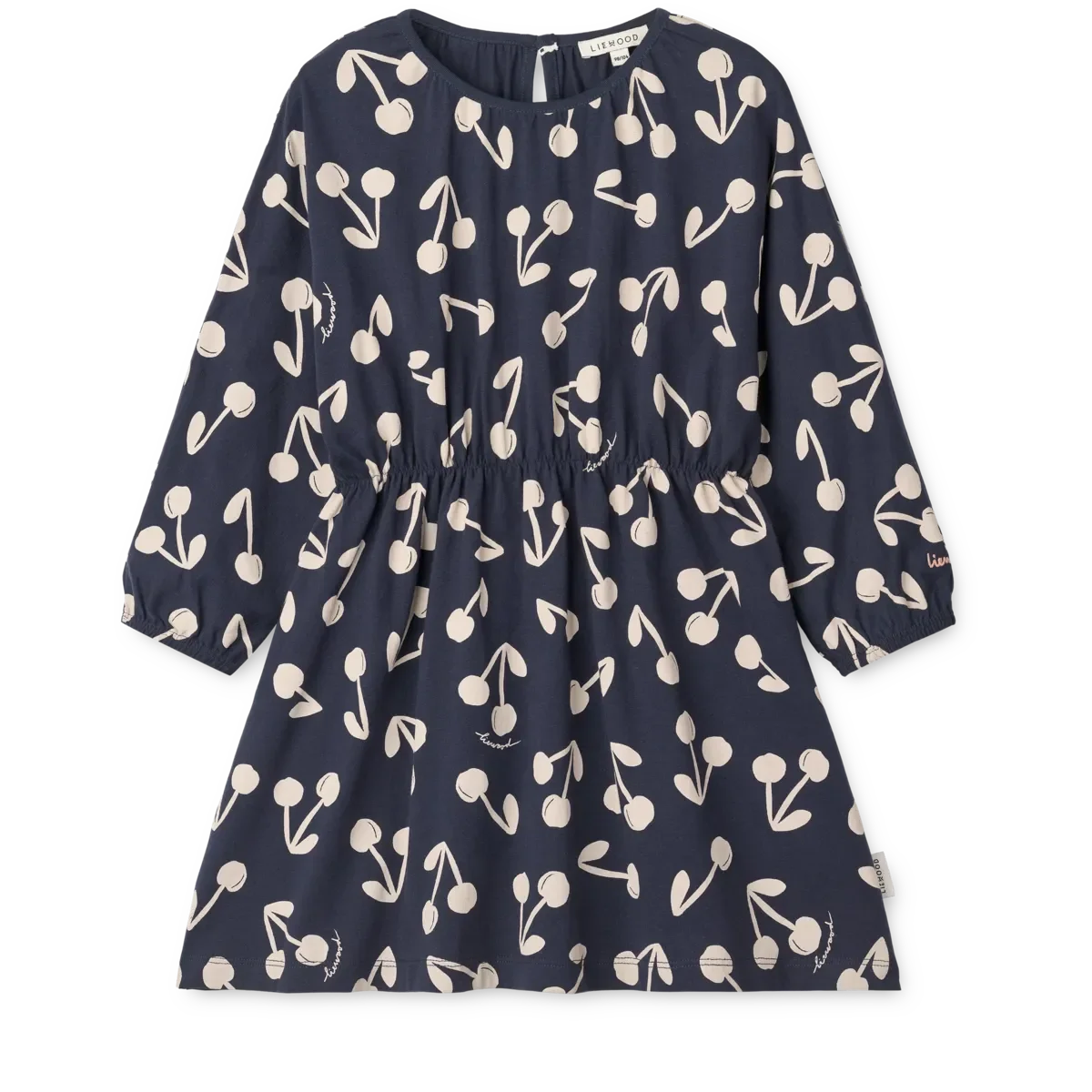 LIEWOOD Mädchenkleid aus Bio-Baumwolle Sadia "Cherry blossom / Classic navy"