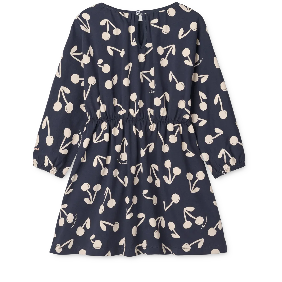 LIEWOOD Mädchenkleid aus Bio-Baumwolle Sadia "Cherry blossom / Classic navy"
