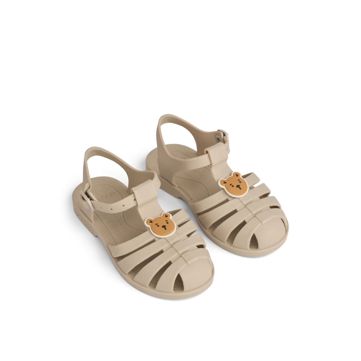 LIEWOOD Kinder Sandalen mit Charms Bre "Bear / sandy"