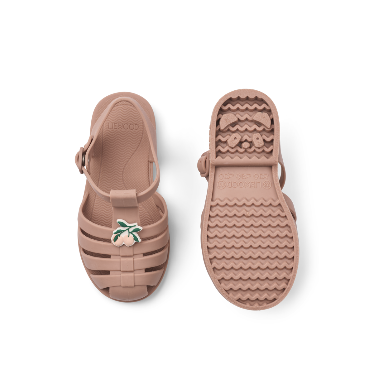 LIEWOOD Kinder Sandalen mit Charms Bre "Peach / Dark rose"