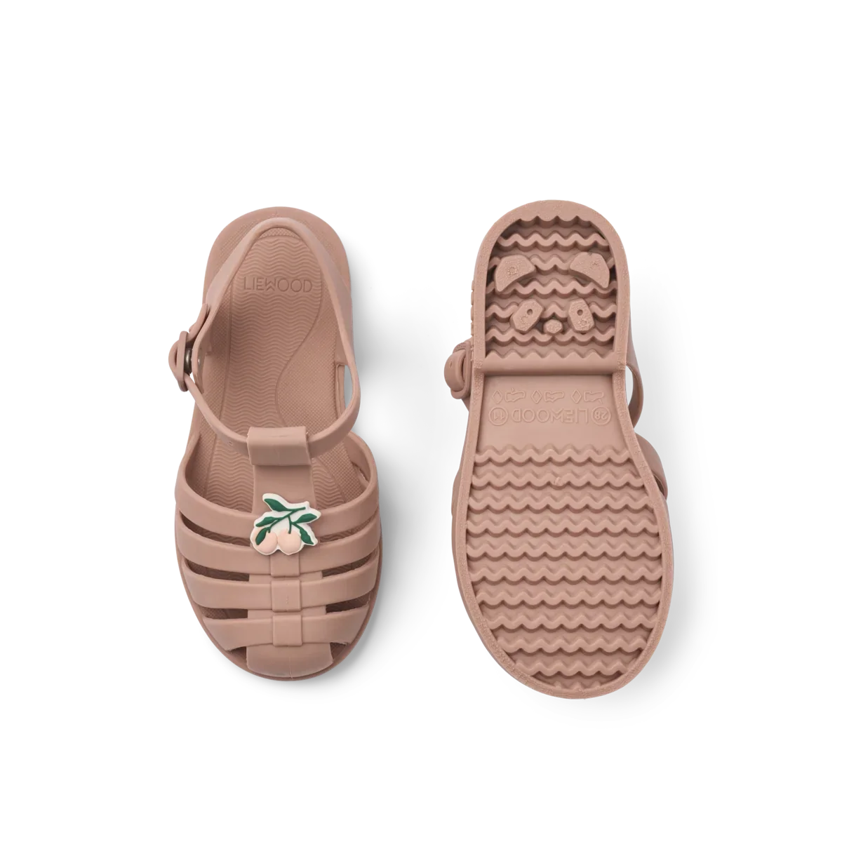 LIEWOOD Kinder Sandalen mit Charms Bre "Peach / Dark rose"