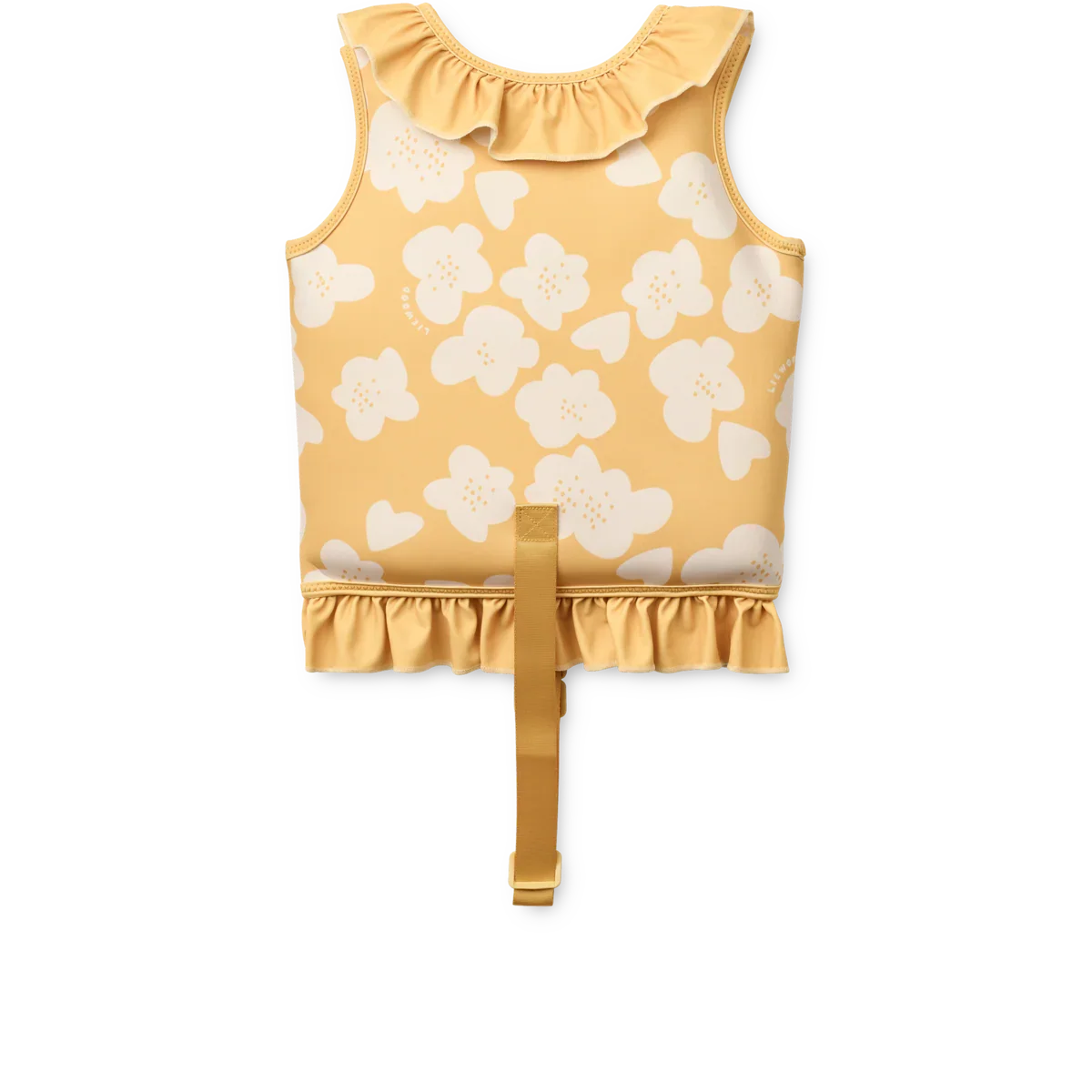 LIEWOOD Kinder Schwimmweste mit Rüschen Dove "Flower / Lemon yellow"