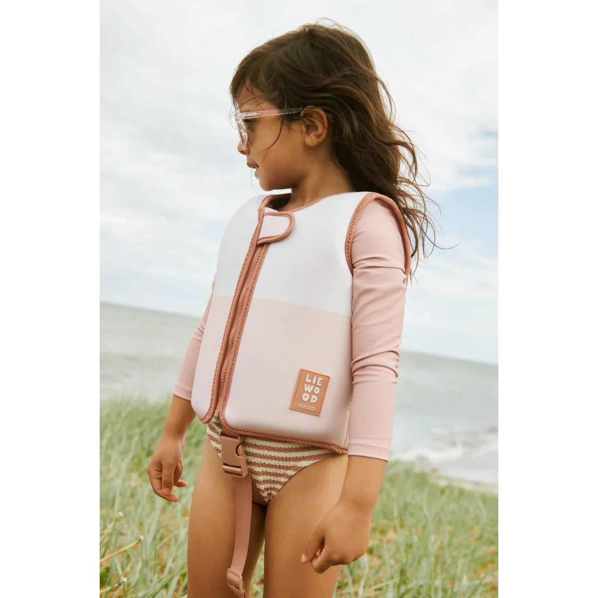 LIEWOOD Kinder Schwimmweste mit Ärmeln Dove "Tuscany rose multi mix"