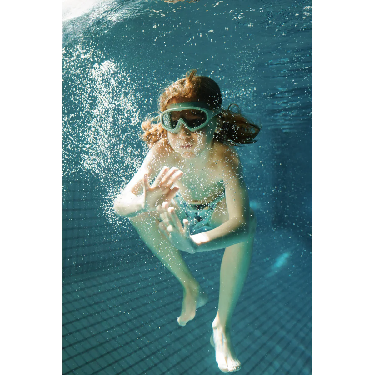 LIEWOOD Kinder Schwimmbrille Kerem "Peppermint / Garden green"