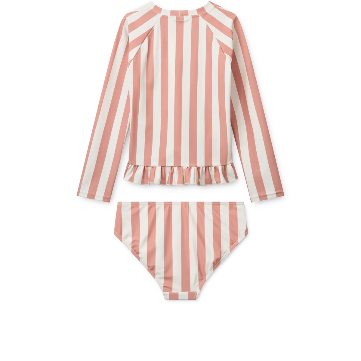 LIEWOOD Kinder Langarm Badeanzug Dagny "Coral blush / creme de la creme stripe"