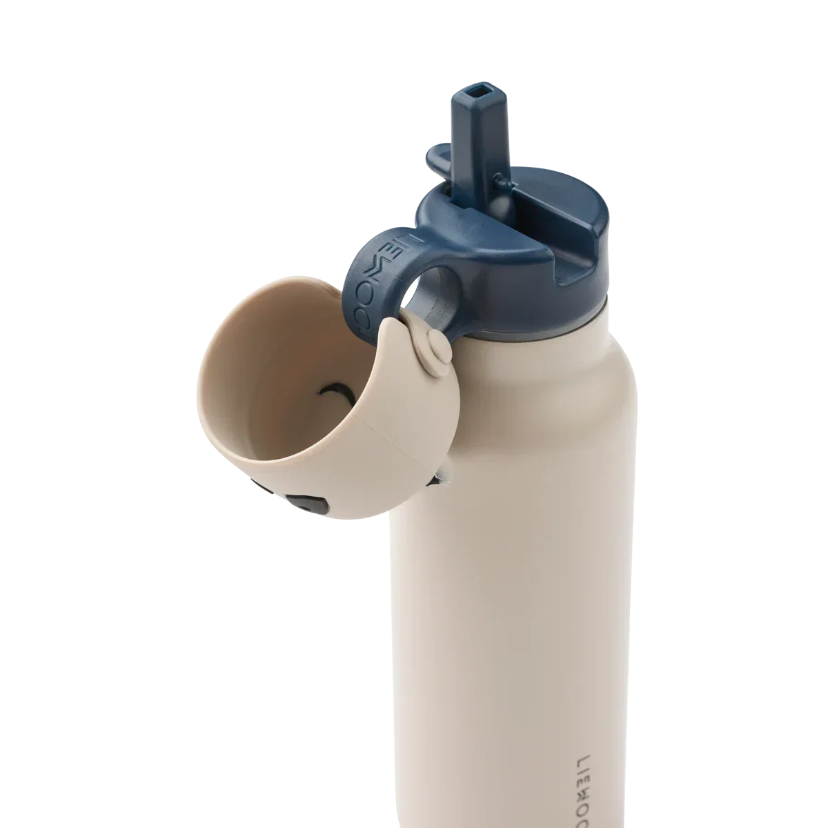 LIEWOOD Falk Trinkflasche für Kinder mit Panda‑Deckel – 350 ml aus Edelstahl