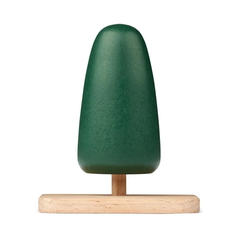 Holzspielzeug Baum grün, minimalistisches Design, nachhaltiges Kinderzimmer-Deko