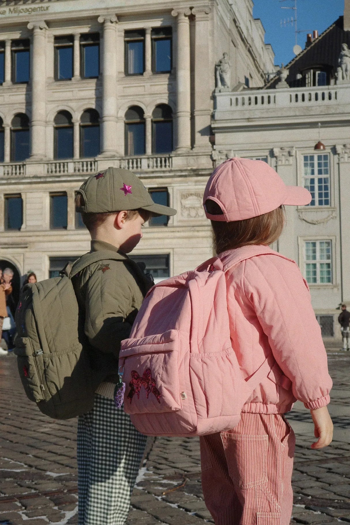 Konges Sløjd Juno Glitzer-Rucksack - Rosette