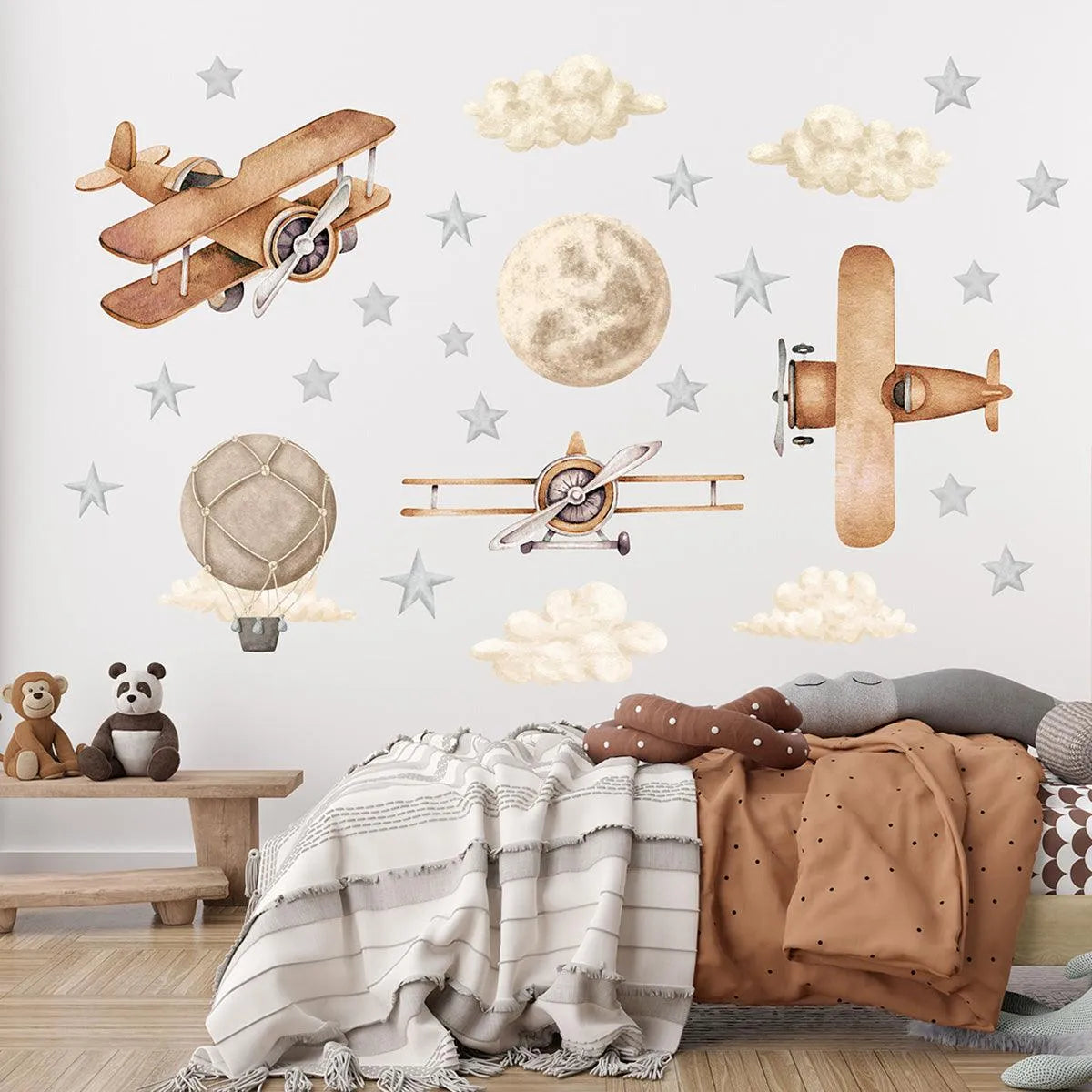 Wandtattoo Kinderzimmer - Flugzeuge
