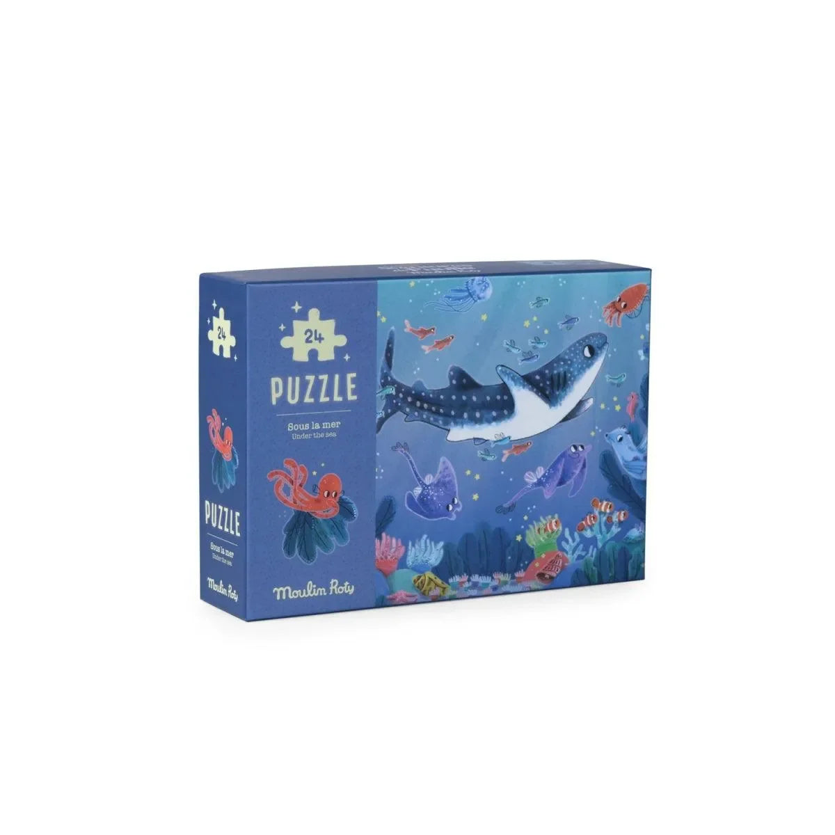 MOULIN ROTY Leuchtpuzzle Unter dem Meer - 24 Teile