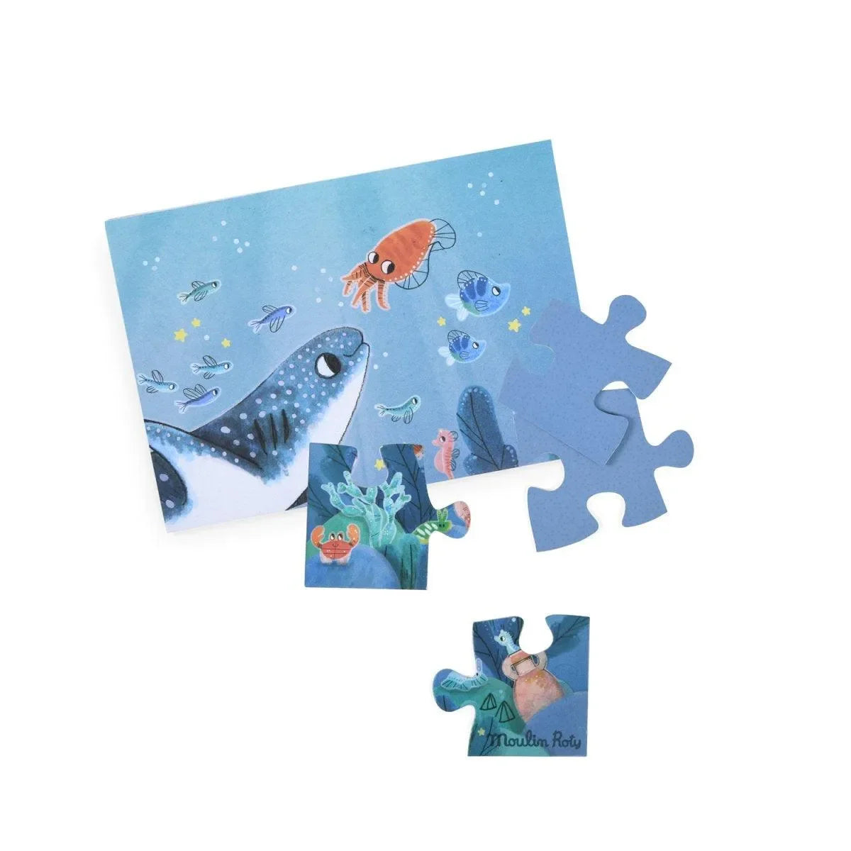 MOULIN ROTY Leuchtpuzzle Unter dem Meer - 24 Teile