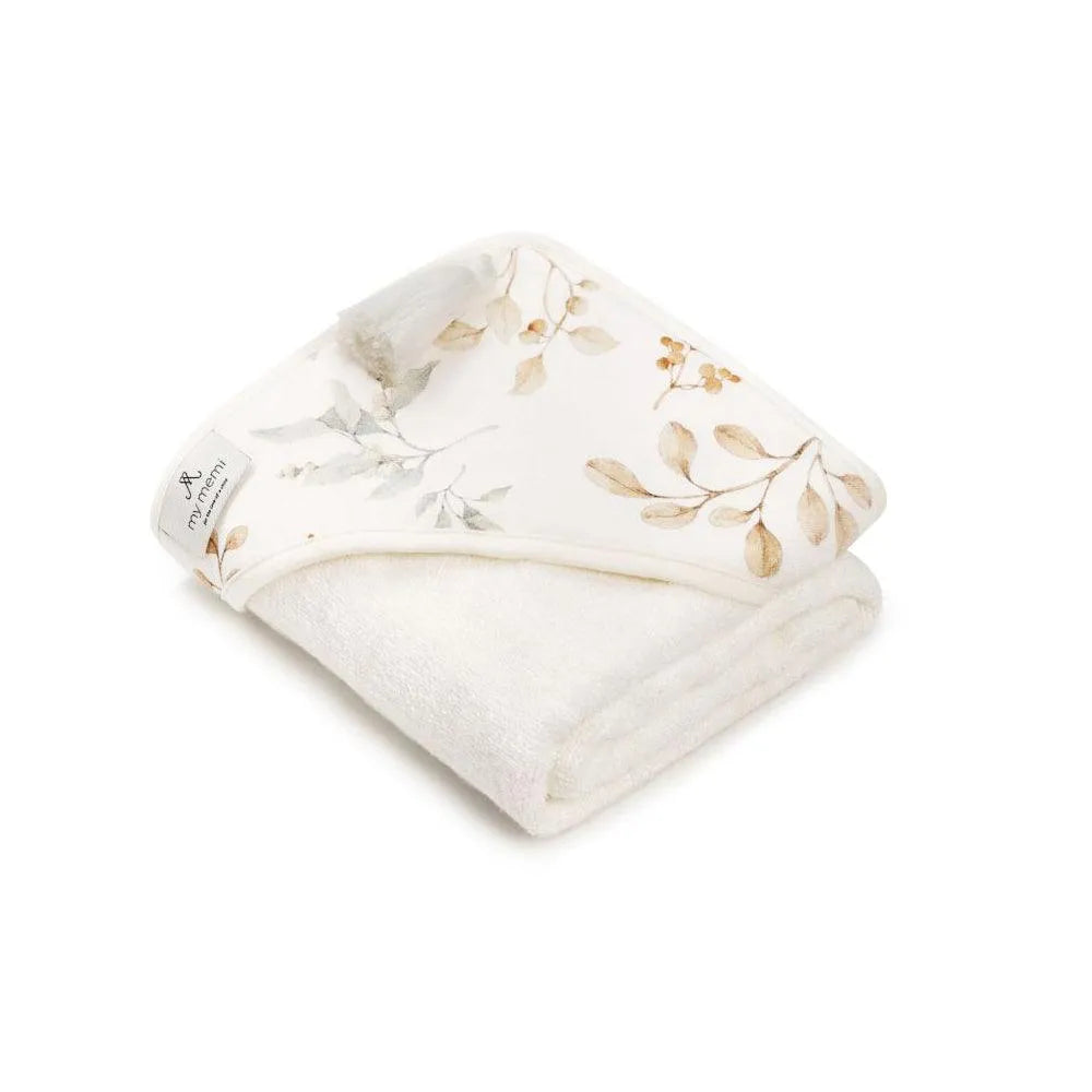 My Memi - Babyhandtuch mit Kapuze - Boho natur