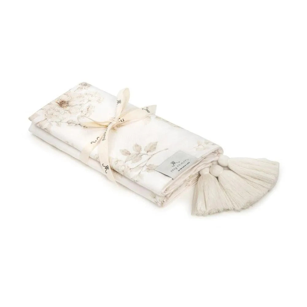 My Memi - Bambus Babydecke / Wickeldecke 75 x 100 cm - Boho flowers