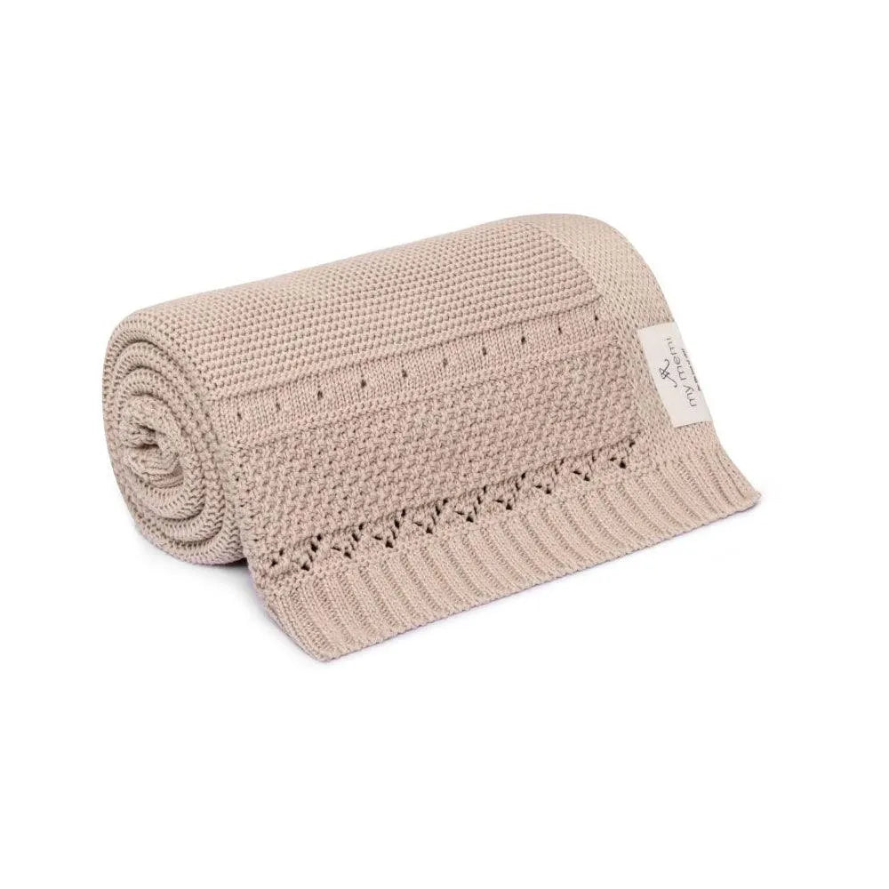 My Memi - Babydecke Bio-Baumwolle - Beige