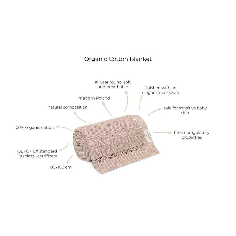 Eigenschaften von My Memi - Babydecke Bio-Baumwolle - Beige