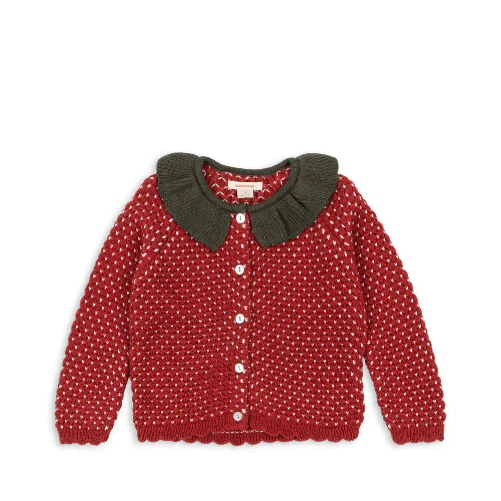 Konges Sløjd Erdbeer-Strickjacke