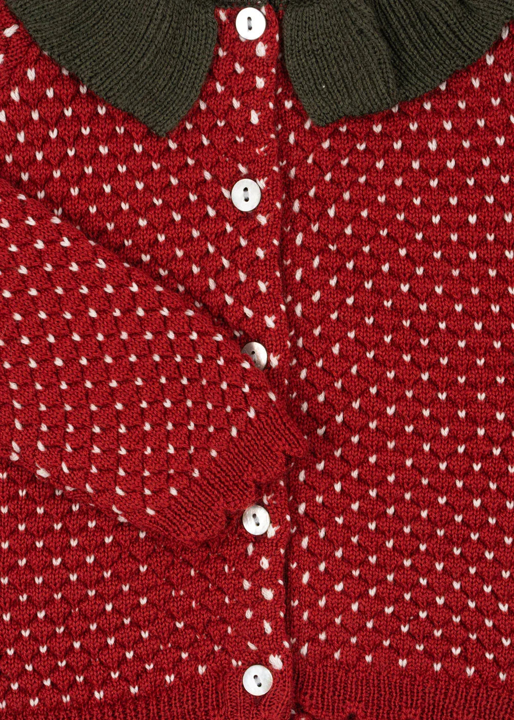 Konges Sløjd Erdbeer-Strickjacke