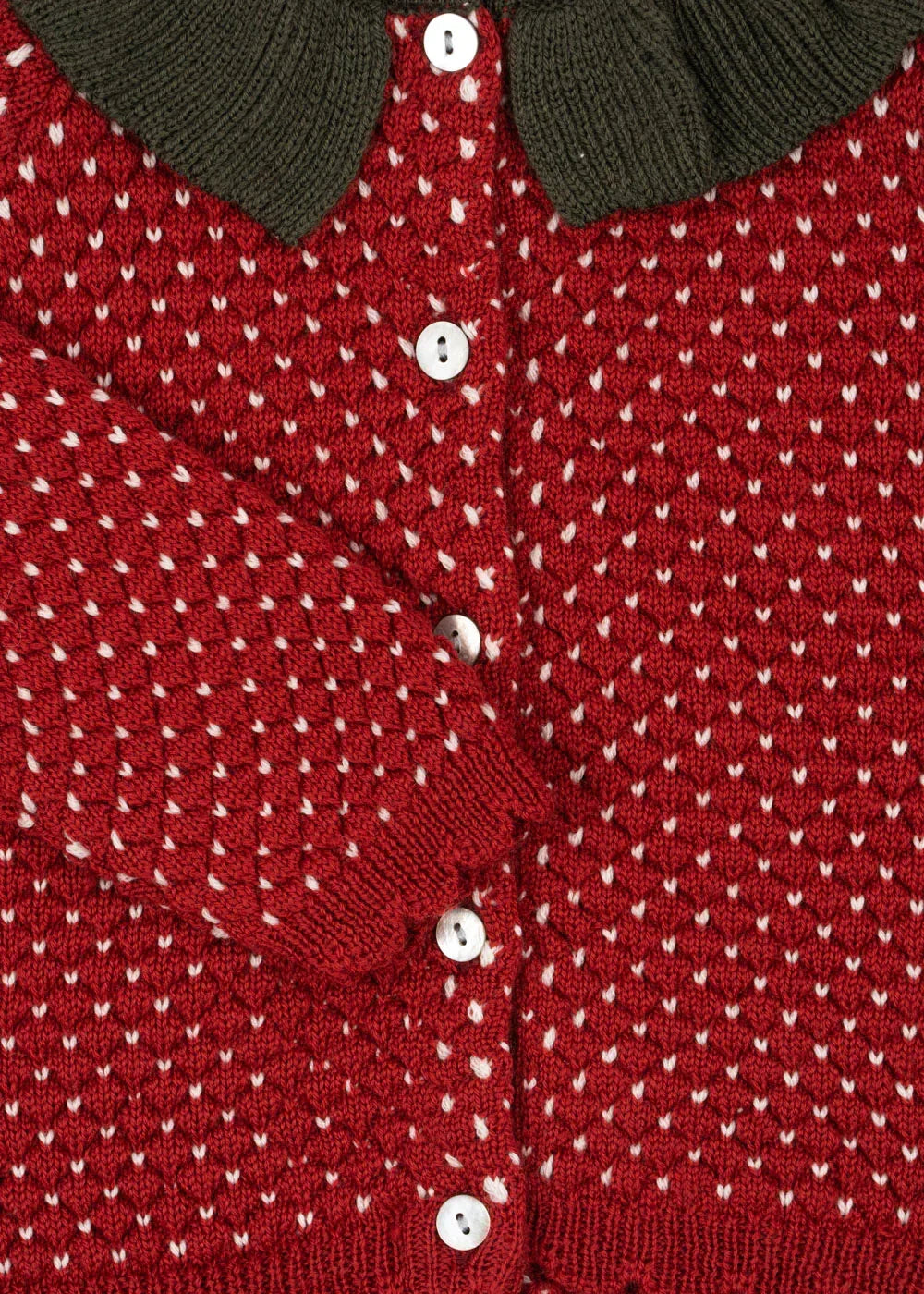 Konges Sløjd Erdbeer-Strickjacke
