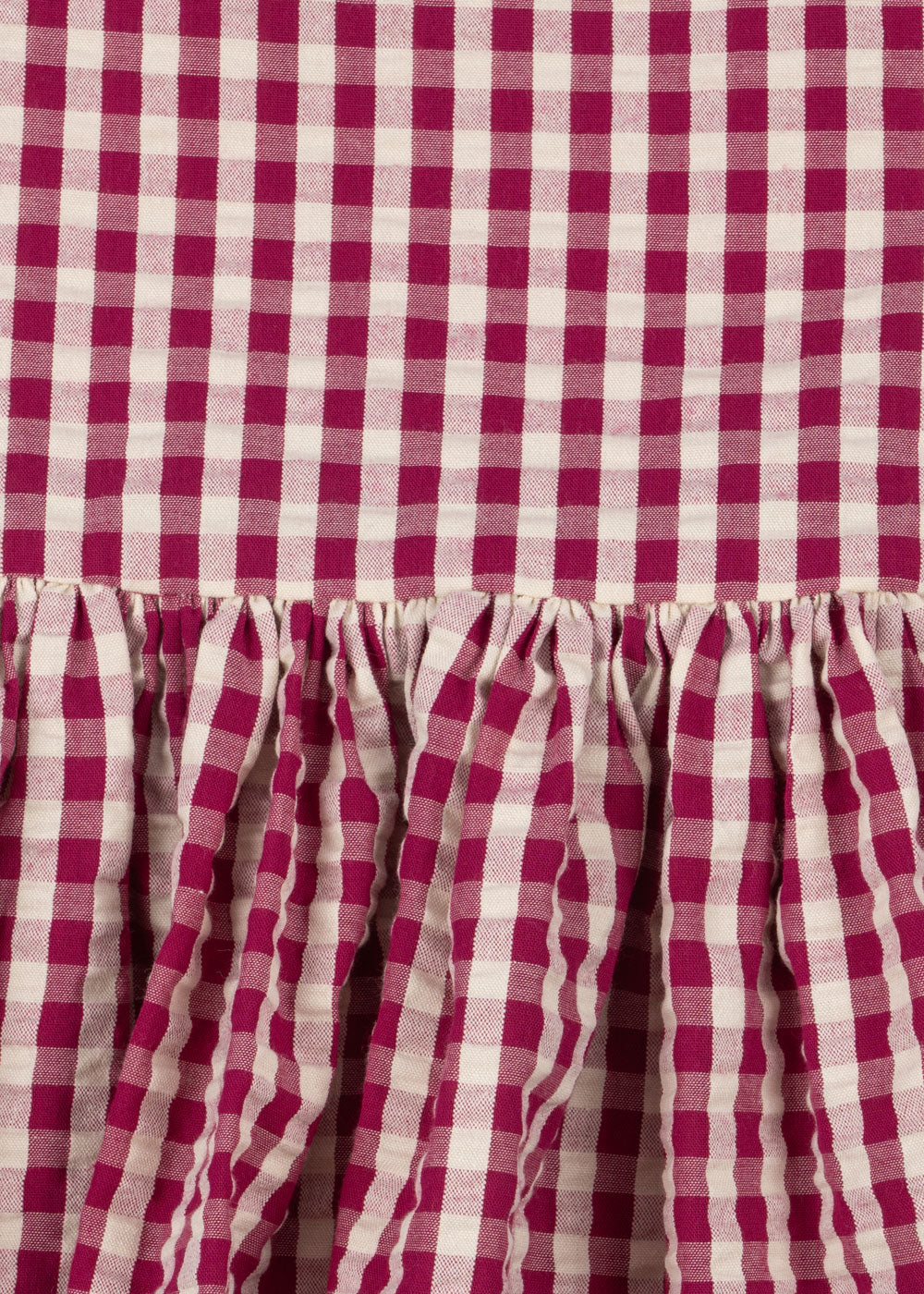 Konges Sløjd Kleid Isotta "Raspberry Check" – Kariertes Sommerkleid aus Bio-Baumwolle