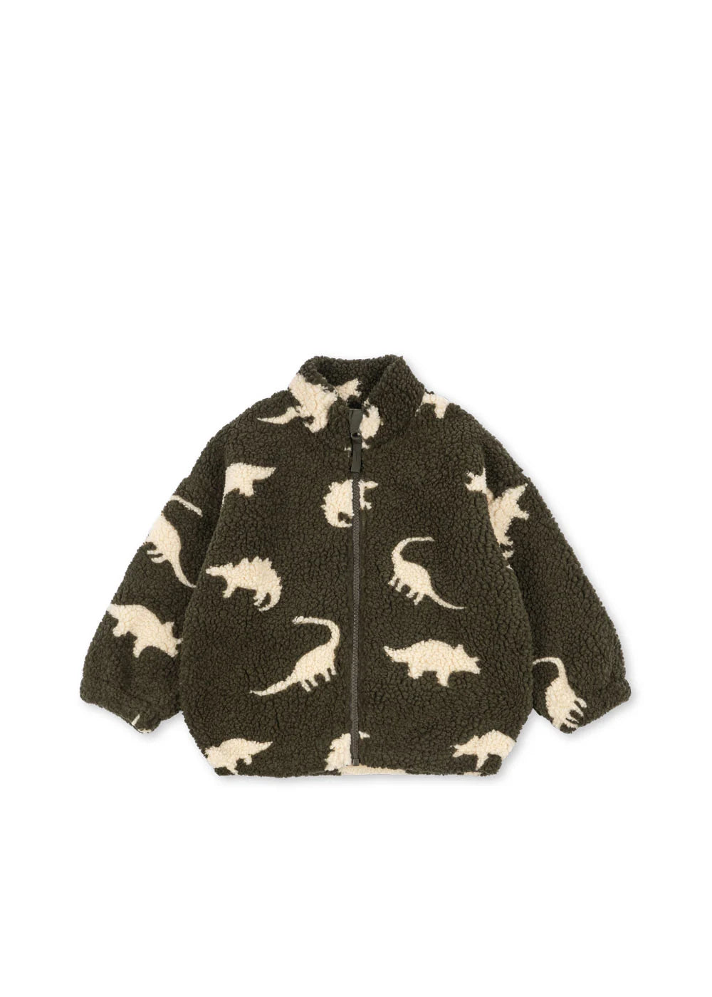 Konges Sløjd Jody Teddyjacke Dino Silhouette – Kinder Fleecejacke