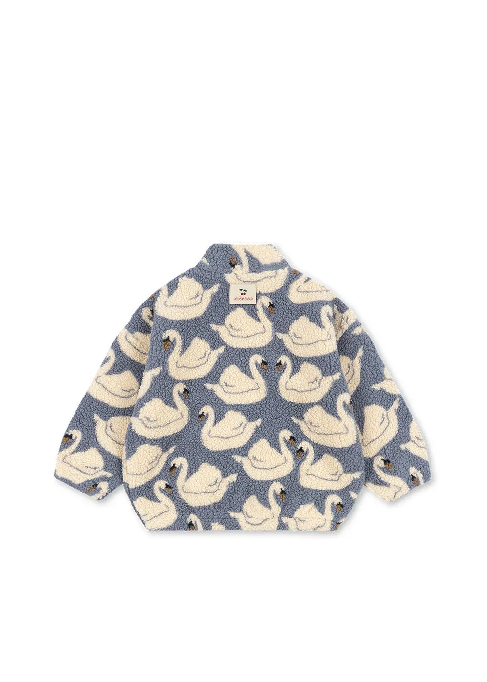 Konges Sløjd Jody Teddyjacke Swan für Kinder – Rückansicht