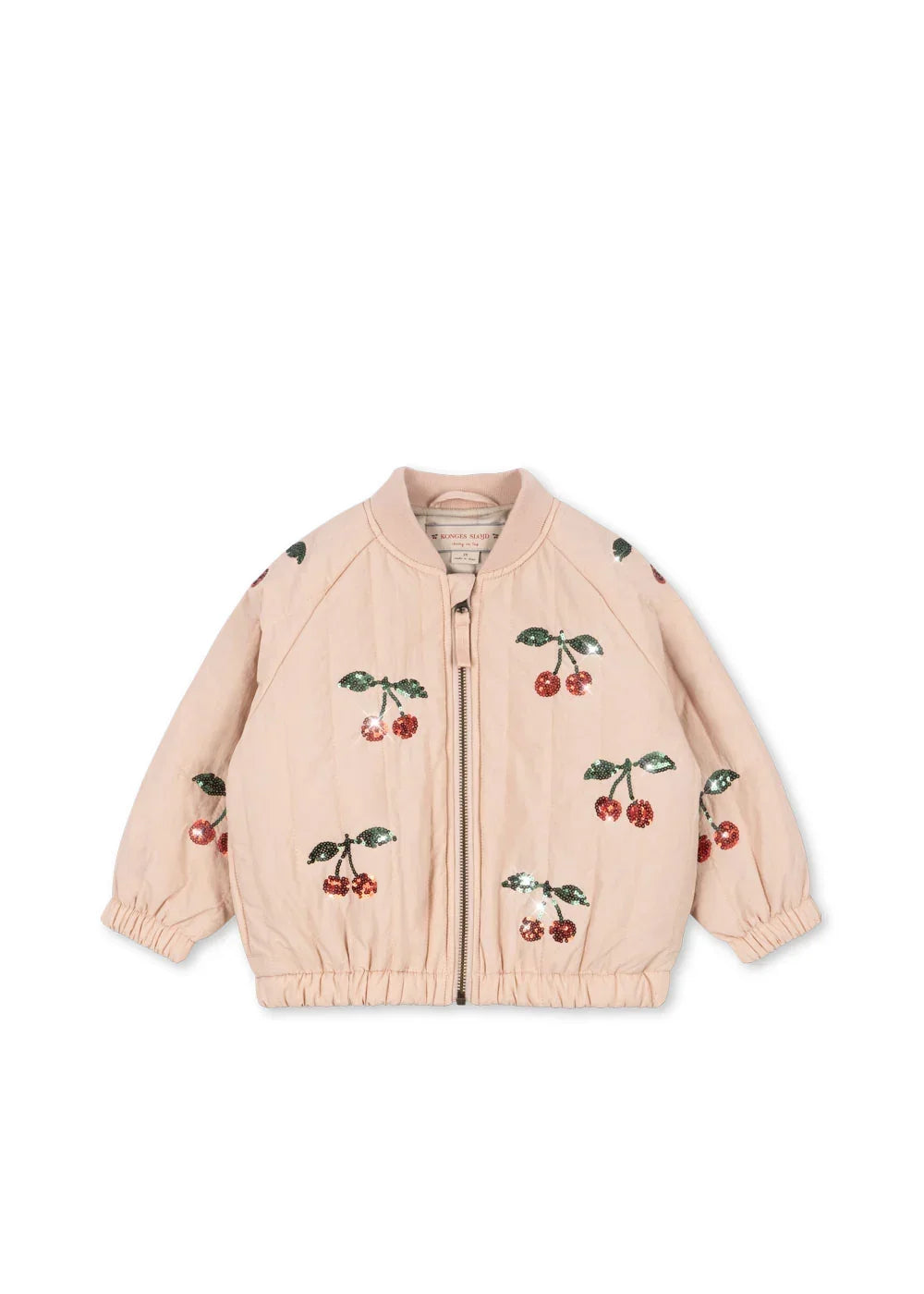 Konges Sløjd Juno Pailletten-Bomberjacke Cameo Rose – Kinderjacke