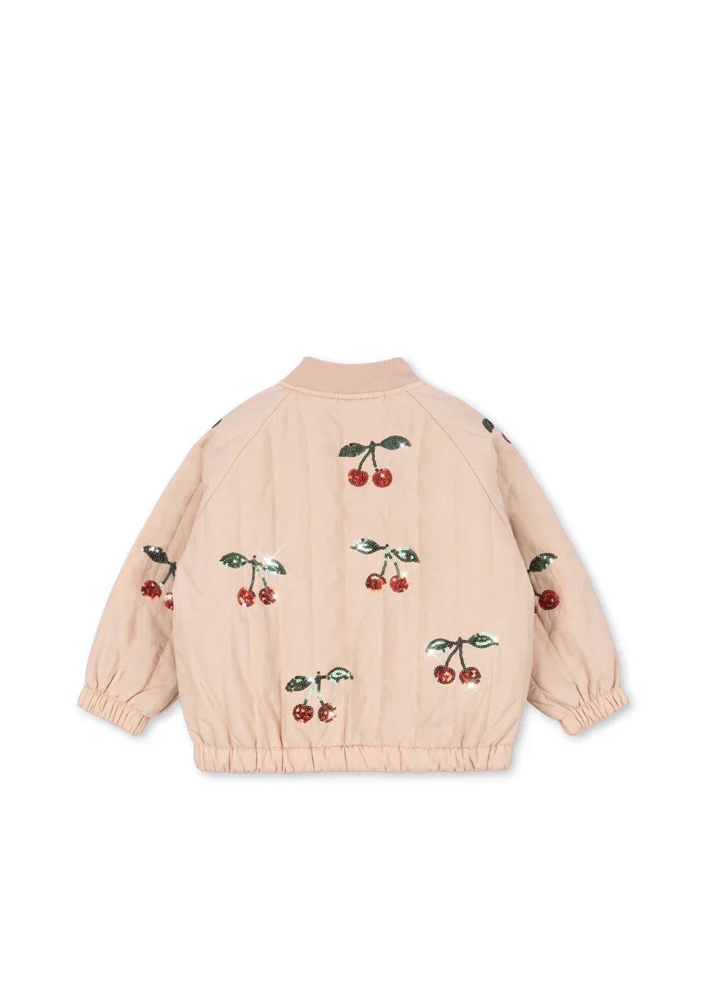 Konges Sløjd Juno Pailletten-Bomberjacke Cameo Rose – Jackendetail