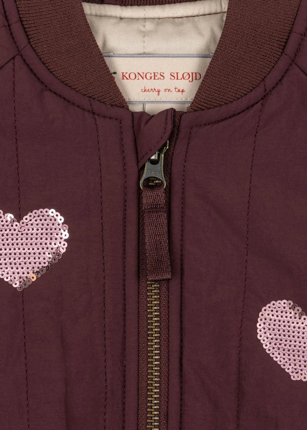 Konges Sløjd Juno Pailletten-Bomberjacke für Kinder „Decadent Chocolate“