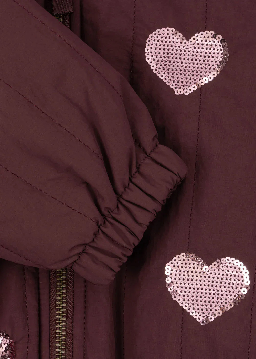 Konges Sløjd Juno Pailletten-Bomberjacke für Kinder „Decadent Chocolate“