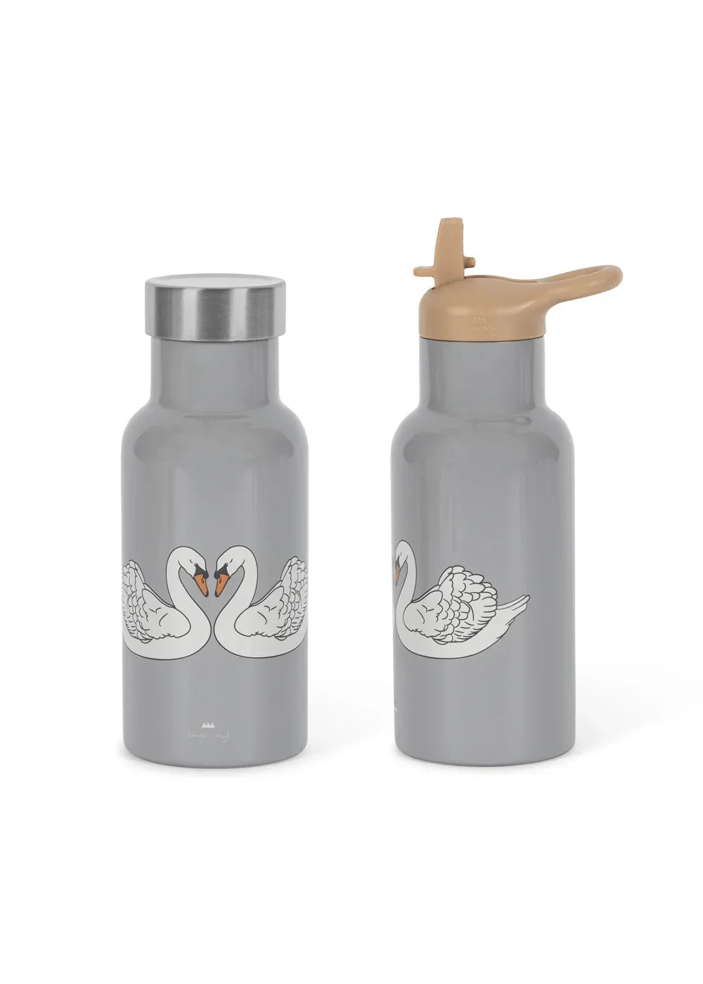 Konges Sløjd Thermo Trinkflasche für Kinder – 350 ml "Swan Blue"