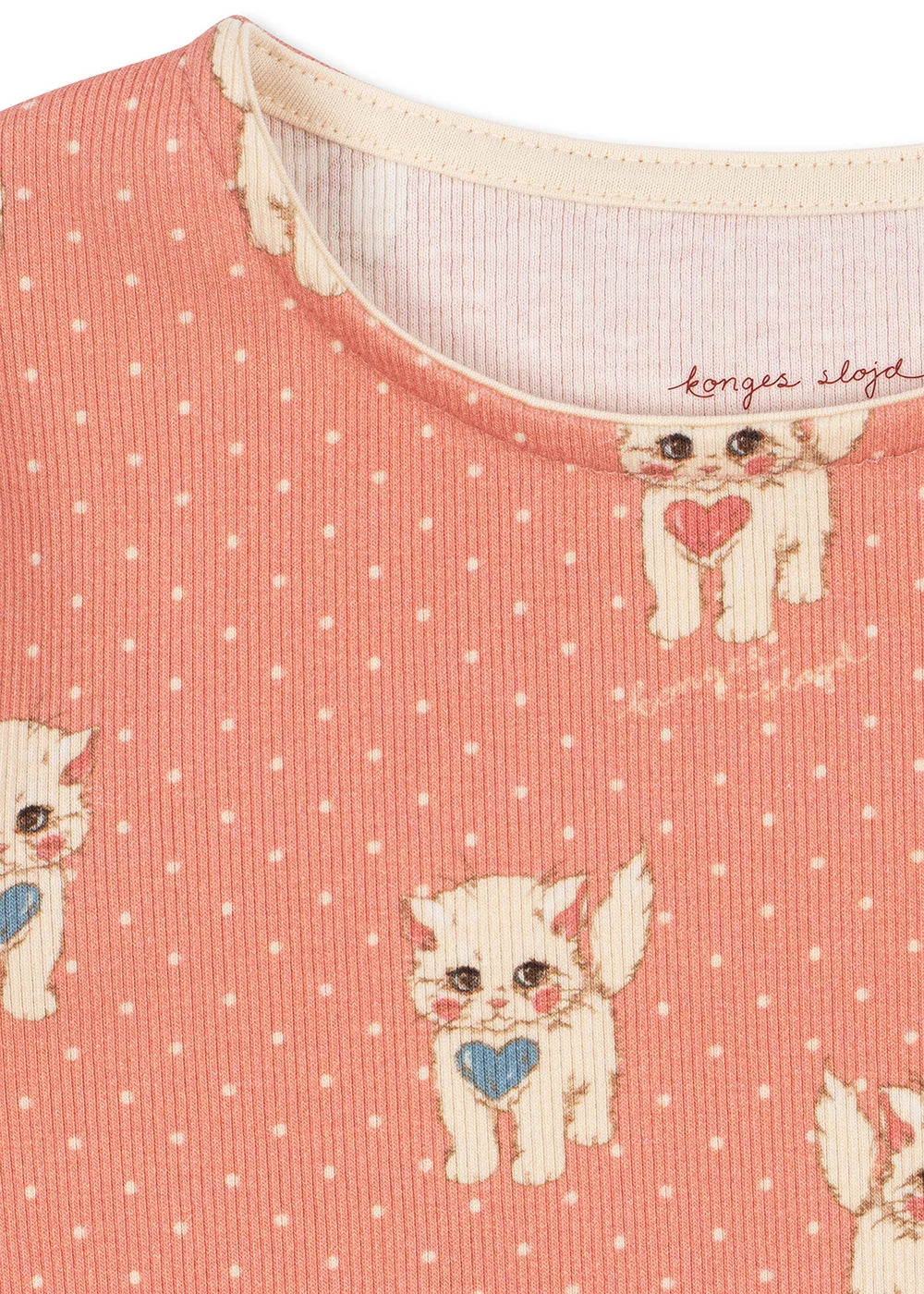 Konges Sløjd Ella Langarmshirt Ciao Miao Rose – Detailansicht