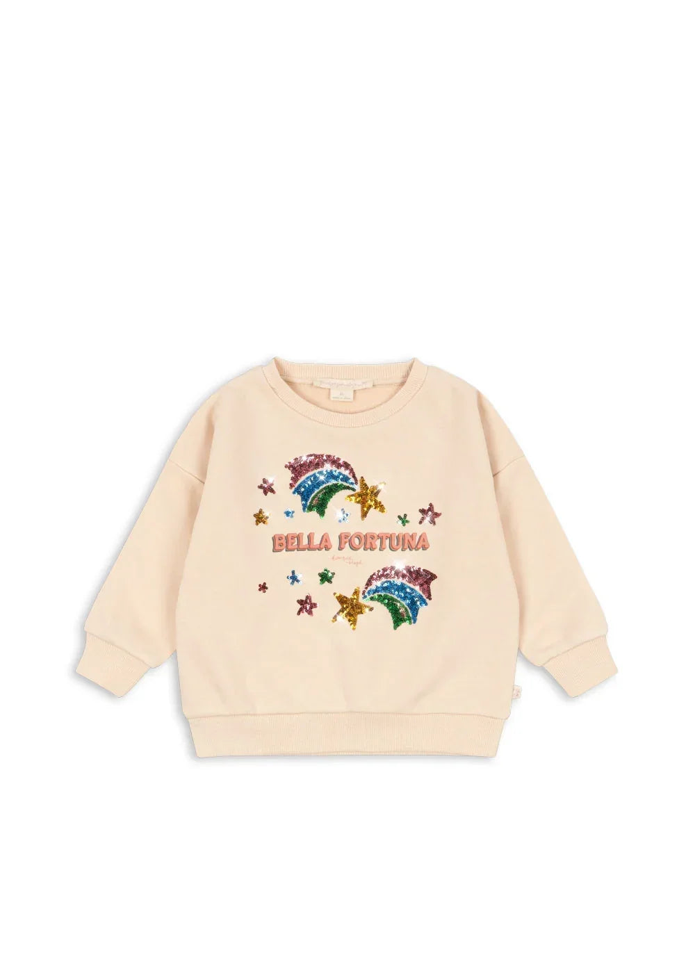Konges Sløjd Lou Pailletten-Sweatshirt Buttercream