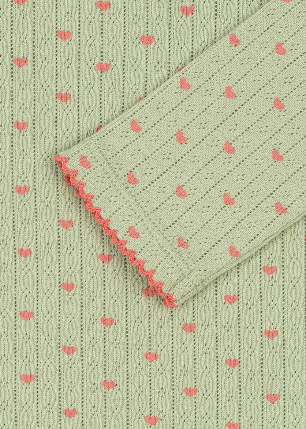 Detailansicht der Konges Sløjd Minnie Bluse Coeur Lint