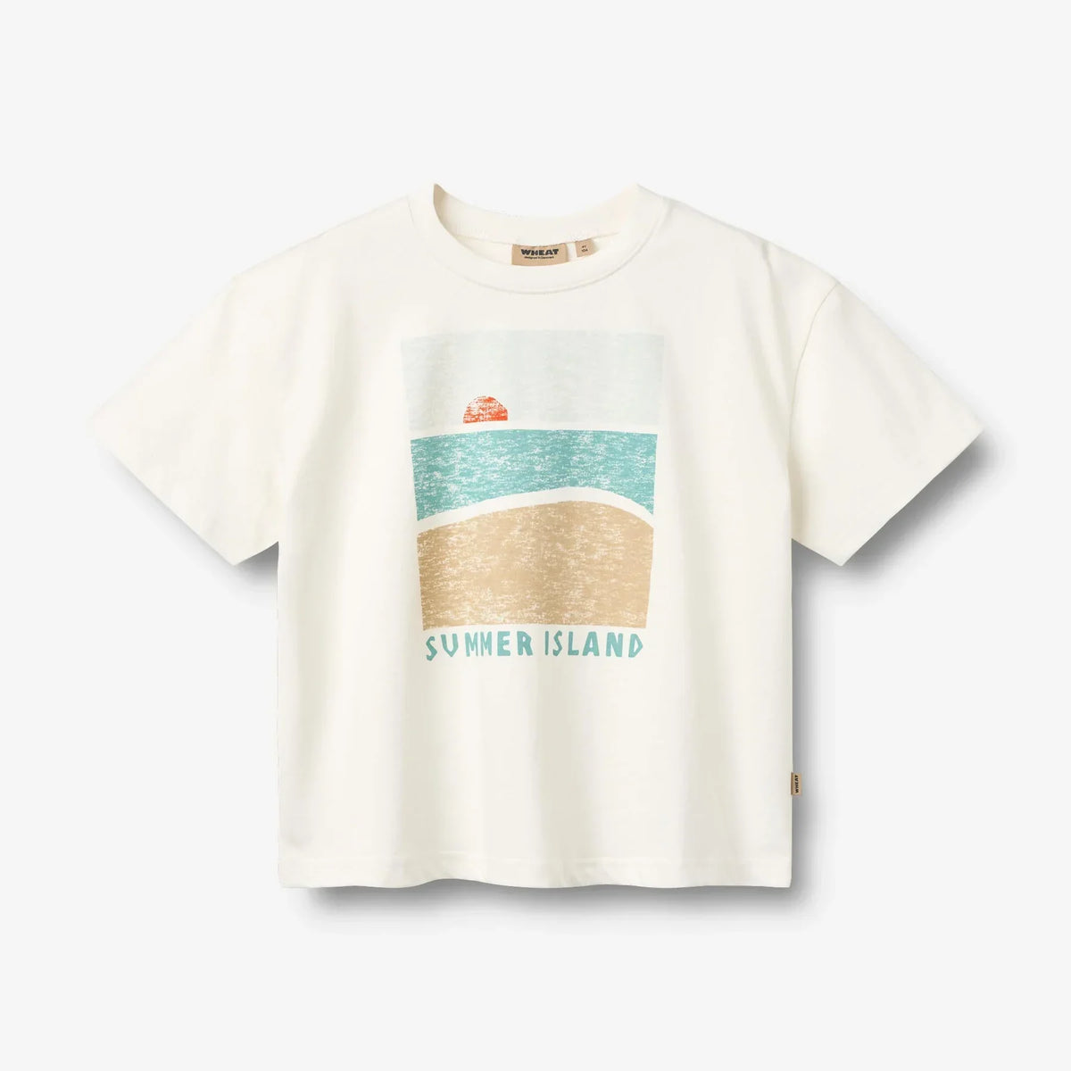 WHEAT Kinder Kurzarm-T-Shirt mit Print Leslie "Cloud"