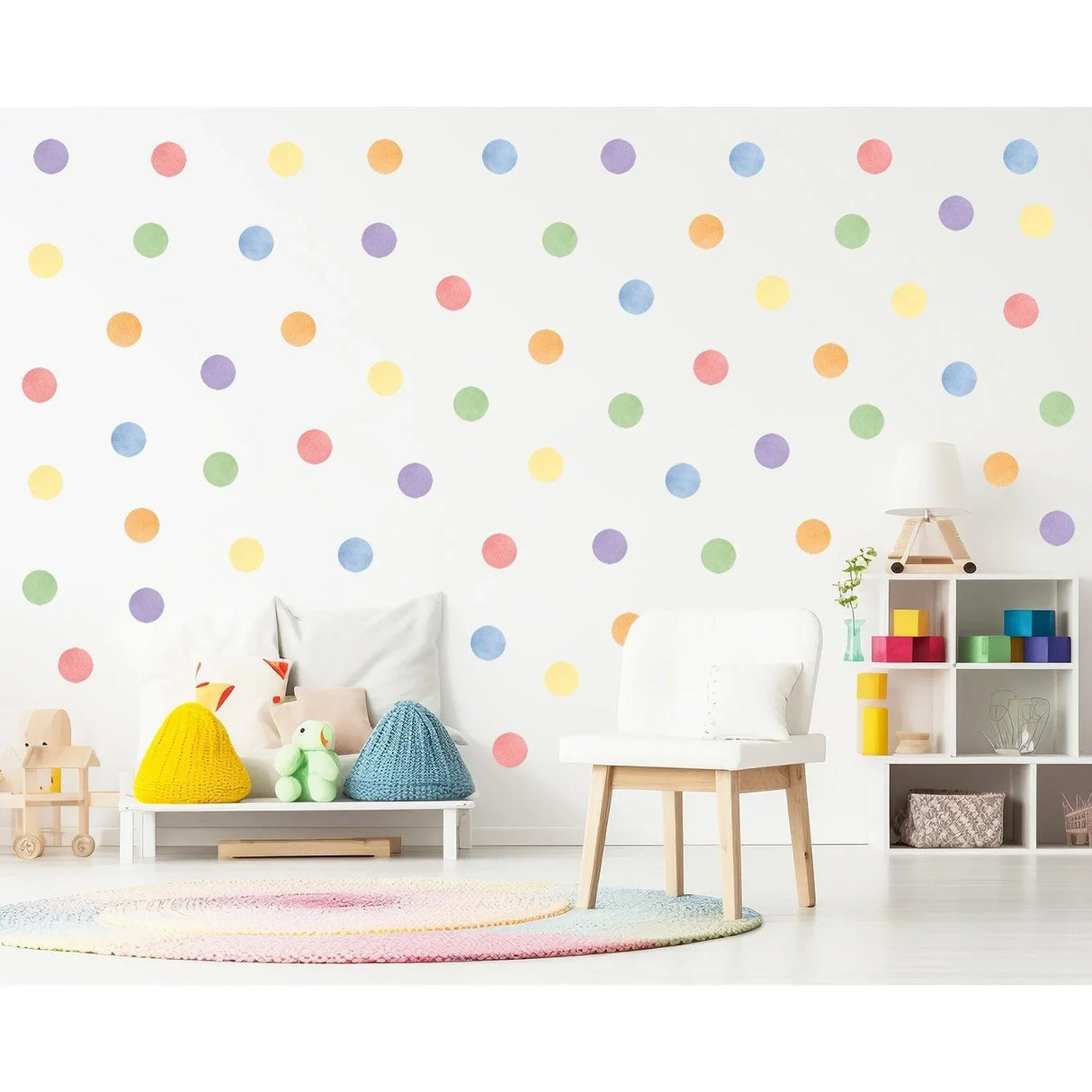 Wandtattoo Kinderzimmer - Punkte Classic 50 Stk