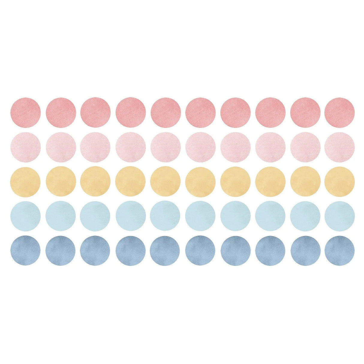 Wandtattoo Kinderzimmer - Punkte Pink / Blau 50 Stk