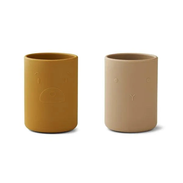 Liewood Tasse cup 2 pack Golden caramel oat mix