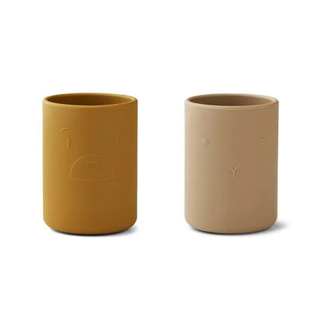 Liewood Tasse cup 2 pack Golden caramel oat mix