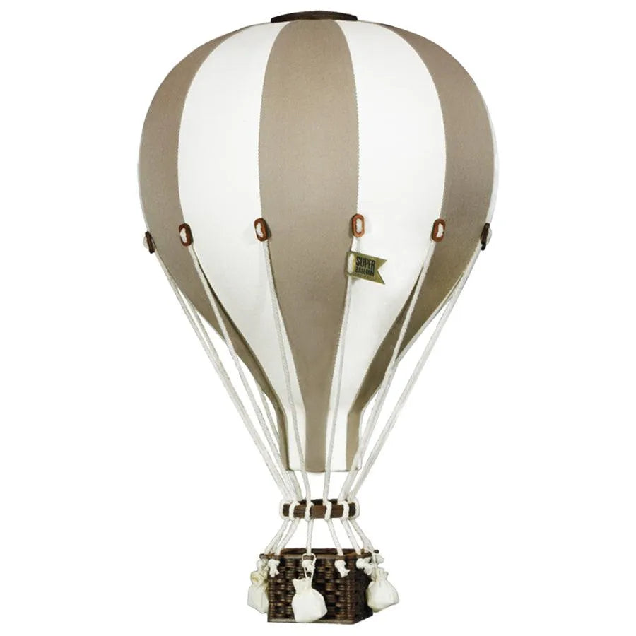 Kinderzimmer Deko Heißluftballon Gold Weiß Größe L