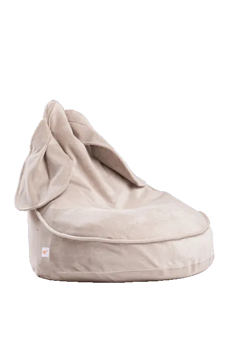 Wigiwama Sitzsack Samt Beige Hase - Nook d Mel