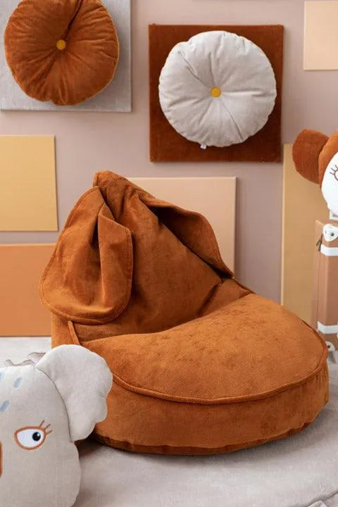 Sitzsack - Samt - Zimt - Hase