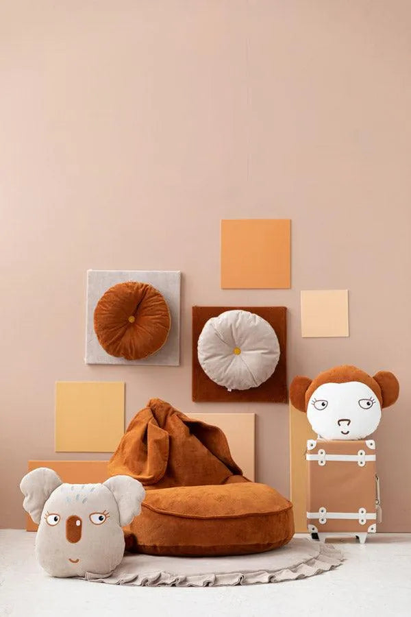 Sitzsack - Samt - Zimt - Hase