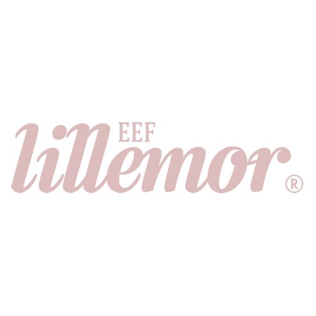 Eef Lillemor Logo in rosa Schrift für Kinder Concept Store, minimalistisches Design