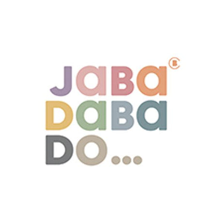 Jabadabado Logo in bunten Buchstaben, Kinder Concept Store, nachhaltiges Spielzeug
