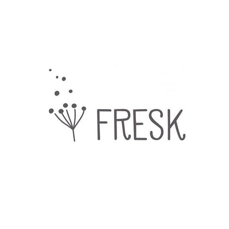 FRESK Logo mit minimalistischer Blume, Kinder Concept Store, nachhaltige Babyartikel