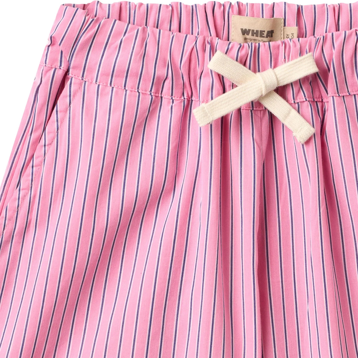 WHEAT Kinder-Shorts Coral "Pink stripe"