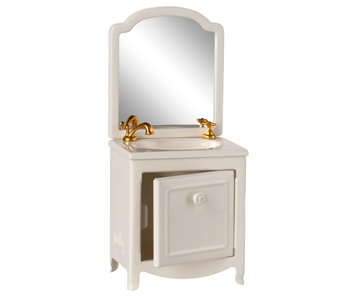 Maileg Waschbeckenkommode, Maus – Creme