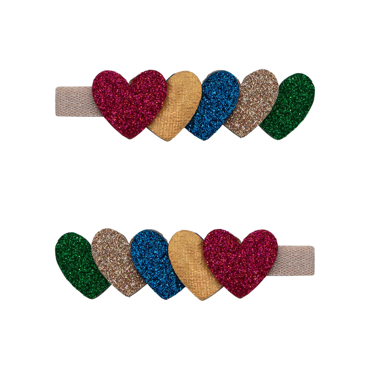 MIMI & LULA Jazzy Layered Heart Haarspangen
