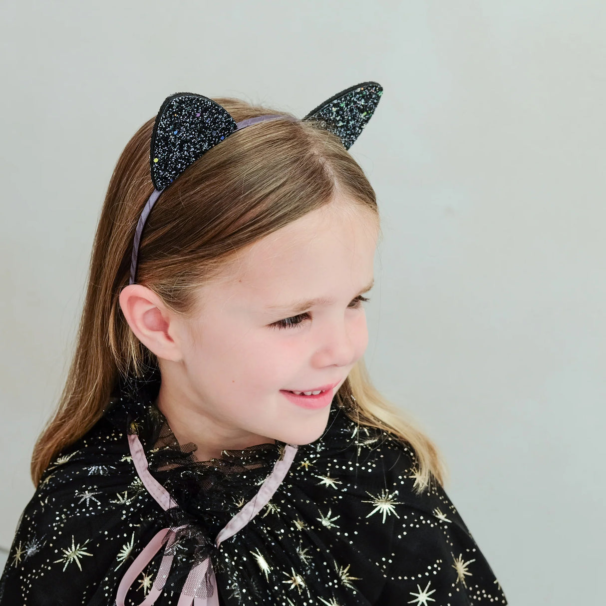 MIMI & LULA Gruselige Glitzer‑Katzenohren Haarreif